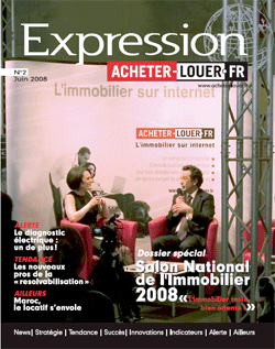 Couverture magazine expression numero 2 - Salon de limmobilier 2008 Le salon de la vitalité !